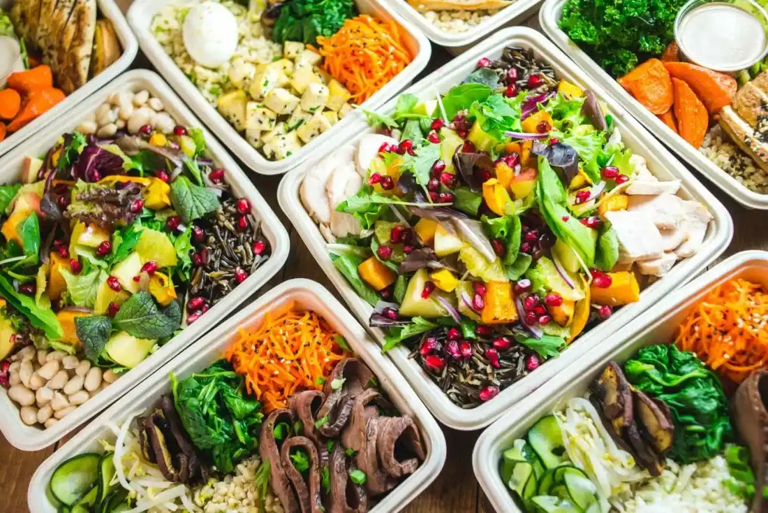 A weekly Nourivo box being prepared